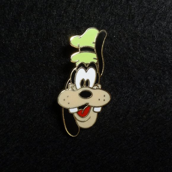 Disney ~ GOOFY HEAD Pin ~ on Original Card ~ NEW - Picture 2 of 2